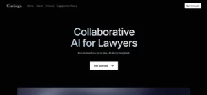 ClariSign homepage