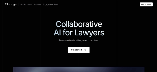ClariSign homepage