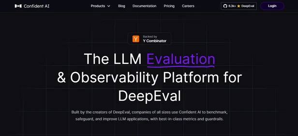 Confident AI homepage