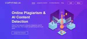 Copyfind AI homepage
