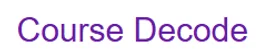 Course Decode logo
