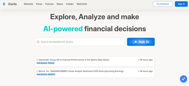 Danfe 2 homepage