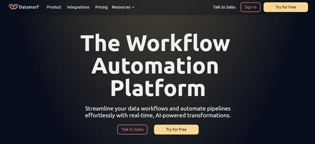 Datamorf homepage