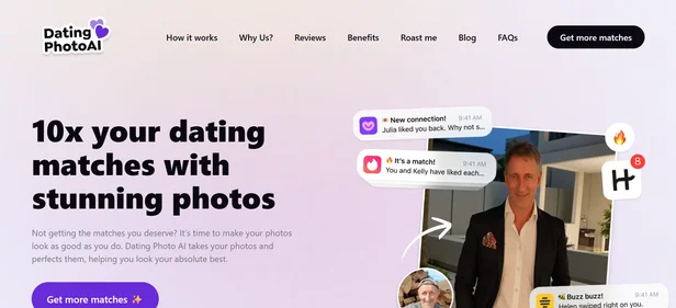 DatingPhotoAI homepage