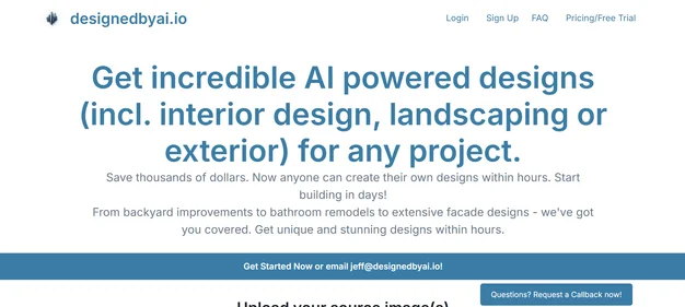 DesignedbyAI homepage