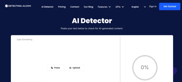 Detecting-AI homepage