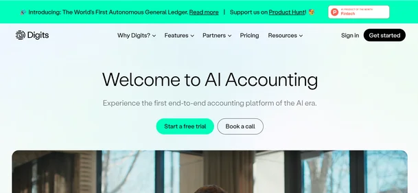 Digits homepage