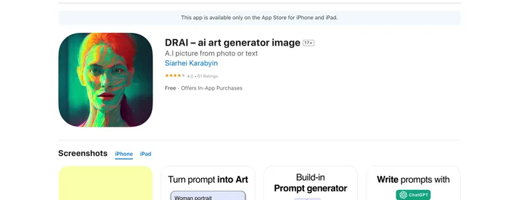 Drai 2.0 homepage