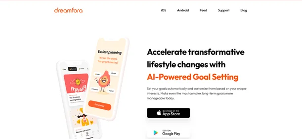 Dreamfora homepage