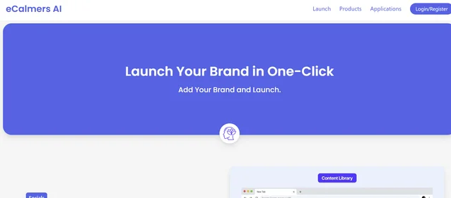 ECalmers AI homepage