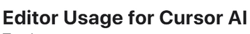 Editor Usage logo