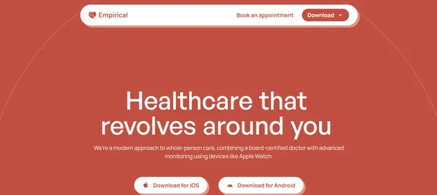 Empirical health homepage