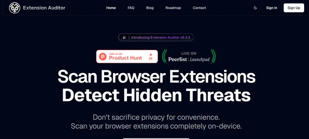 Extension Auditor homepage