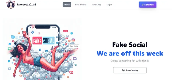 Fake Social AI.home