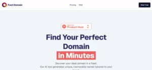 Fast Domain homepage