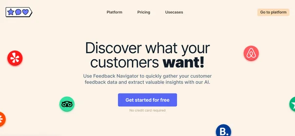 Feedback Navigator homepage