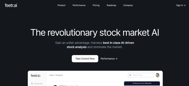 Feetr.io homepage