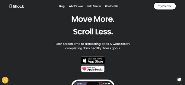 Fitlock homepage
