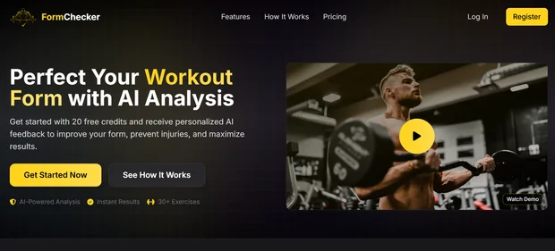 Form Checker AI homepage