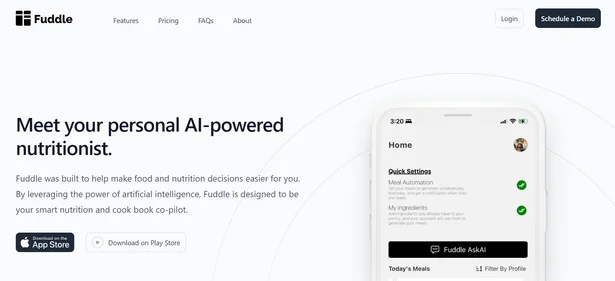 Fuddle Personal AI Nutritionist.home