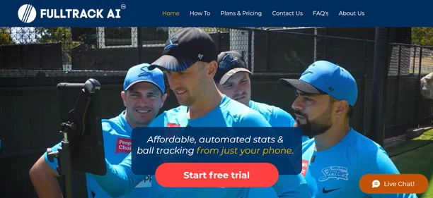 Fulltrack AI homepage