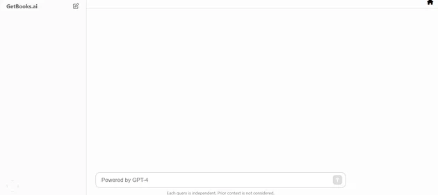 GetBooks AI homepage