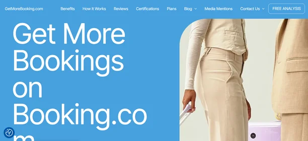 GetMoreBooking homepage