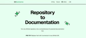 GitSummarize homepage