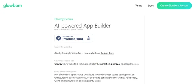 Glowby genius by glowbom homepage