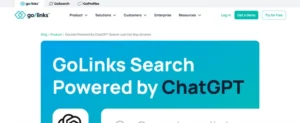 Golinks search powered by chatgpt hompeage