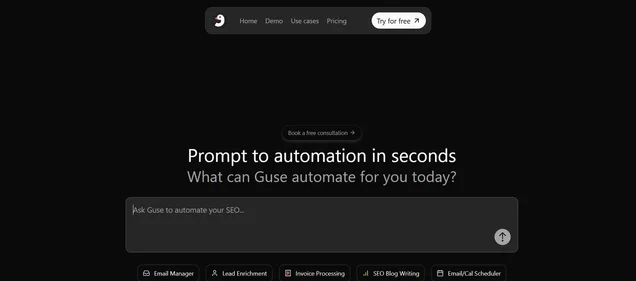 Guse IO homepage