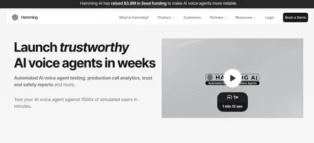 Hamming AI homepage