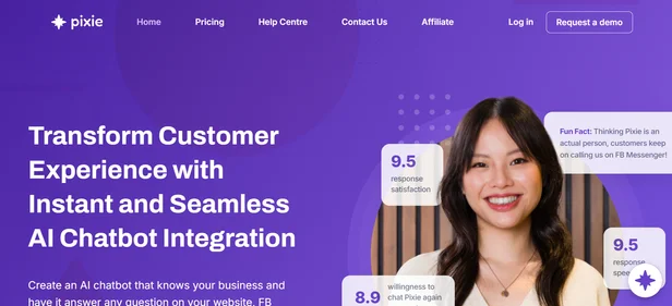 Hello Pixie AI homepage