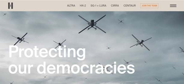 Helsing AI homepage