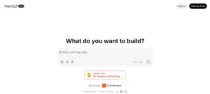 HeroUI Chat homepage