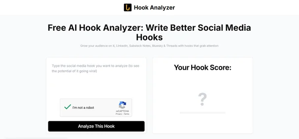 Hook Analyzer homepage