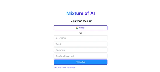 Humiris AI homepage