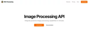 Img Processing API homepage
