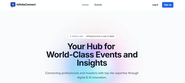 InfinityConnect homepage