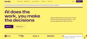 Inscribe AI homepage