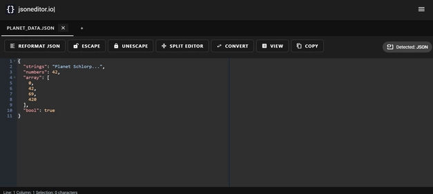 JSON Editor homepage