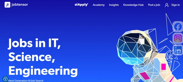 JobTensor AI homepage