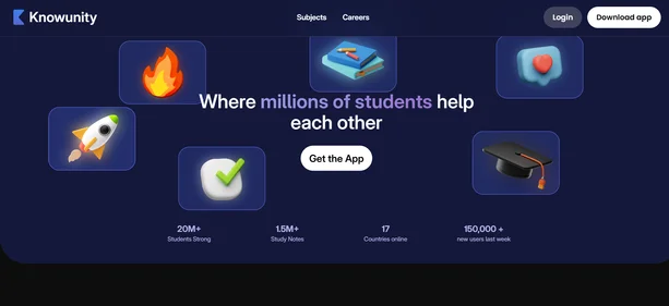 Knowunity homepage