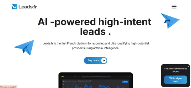 Leads.fr homepage