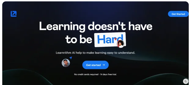 Learnrithm AI homepage