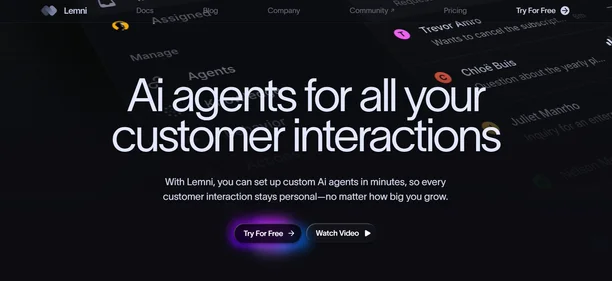 Lemni homepage