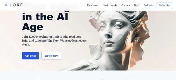 Lore homepage