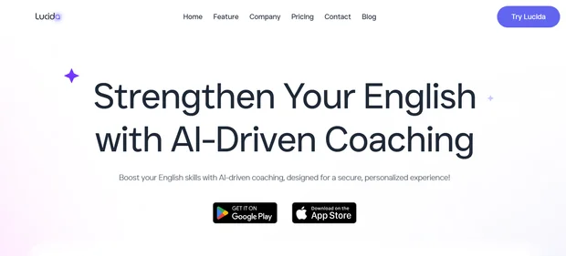 Lucida AI homepage
