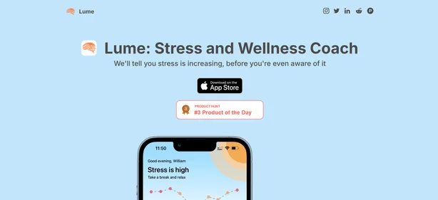 Lume homepage