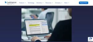 Luminance homepage